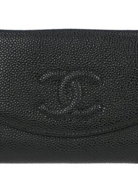 Chanel Black Calfskin Coin Purse Wallet 177916